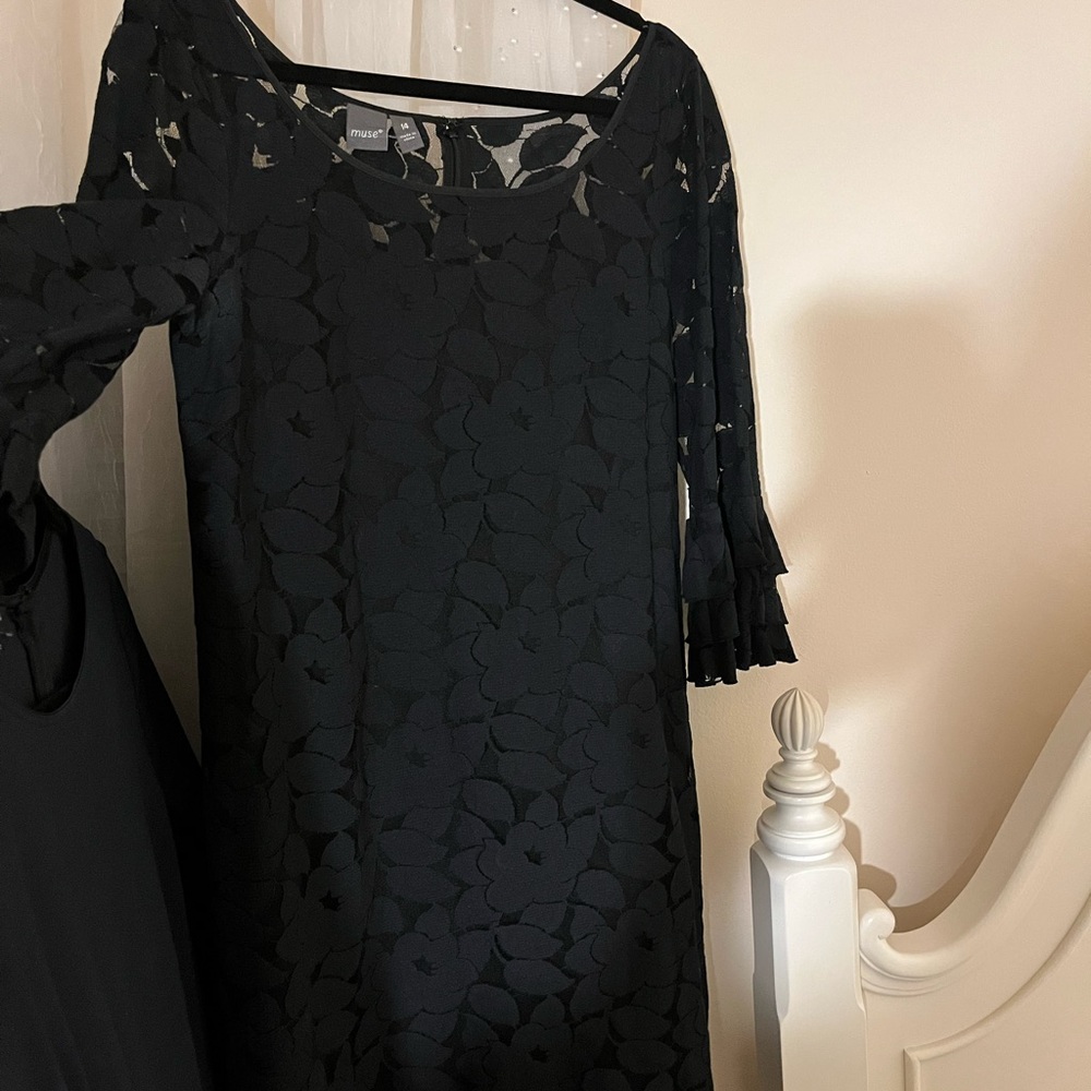 Black lace cocktail dress! Beautiful